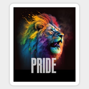 LGBTQ+ Gay Pride Month: Proud Lion Sticker